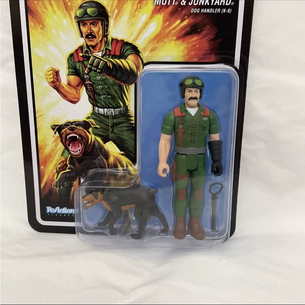 G.I. Joe Mutt & Junkyard Dog Handler Super7 Reaction 3.75” Figure New In Hand - Picture 7 of 7